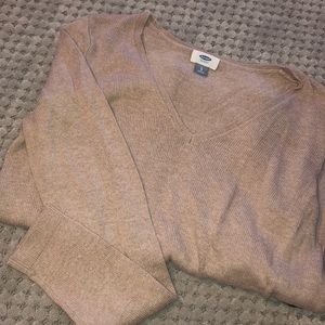 plain v-neck sweater